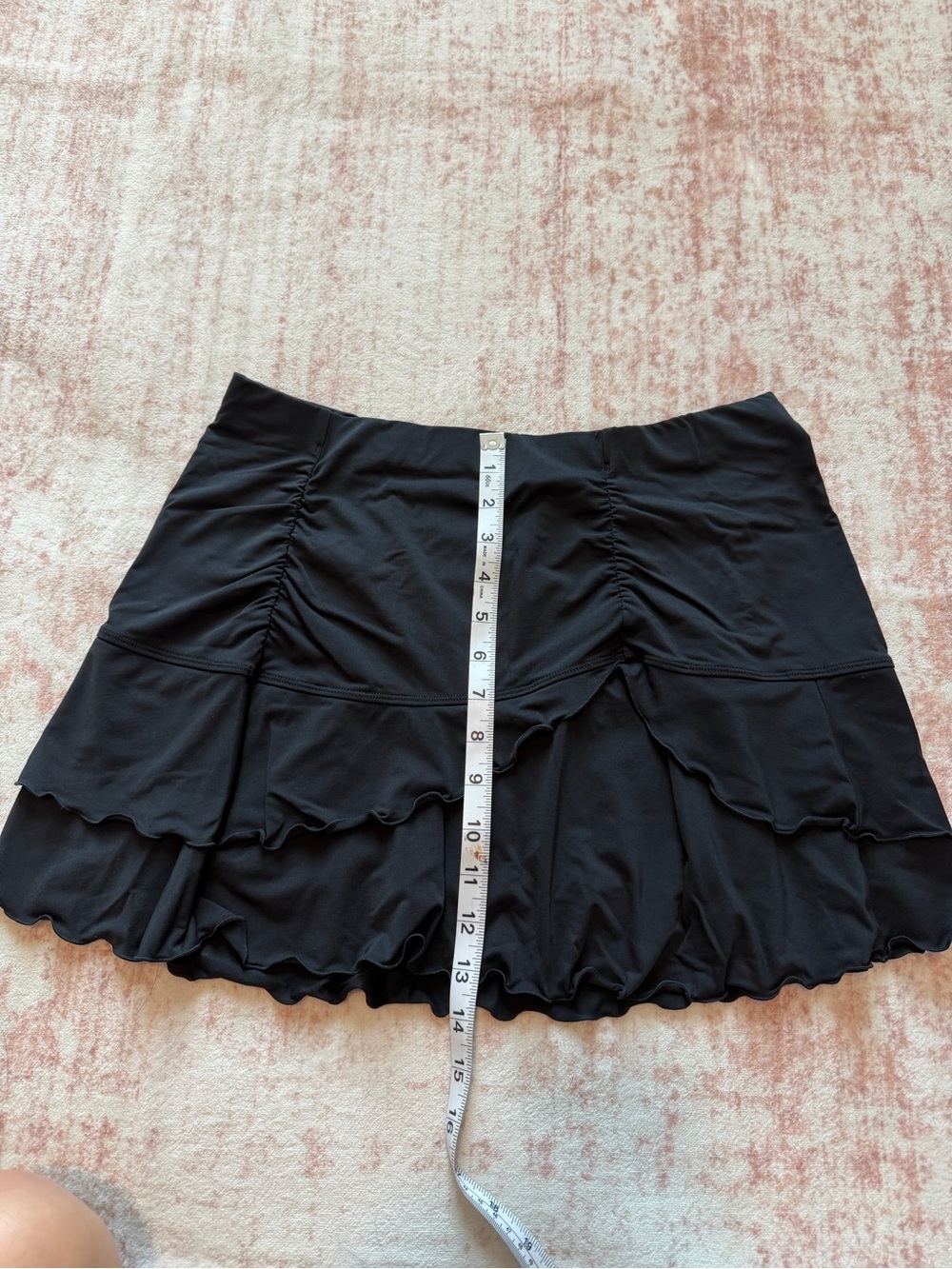 Athleta Sunkiss Ruffle Swim Skirt Cover Up - Black - Picture 4 of 6